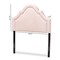 Baxton Studio Rita Light Pink Velvet Upholstered Twin Size Headboard 155-9331 - alternate 4